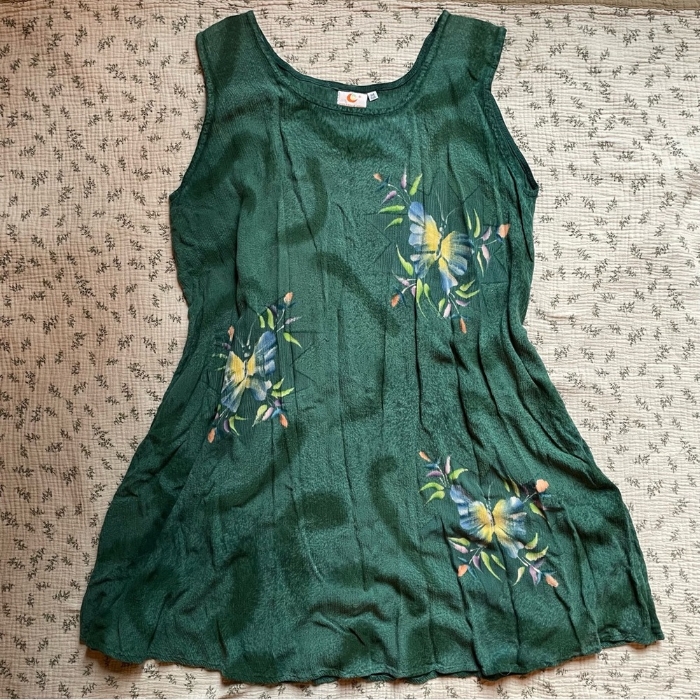 Vintage Pineapple Moon Rayon Dress